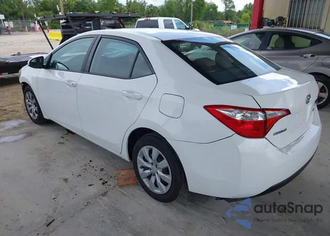 2015 Toyota Corolla Le from USA, damaged, VIN 2T1BURHE1FC410998